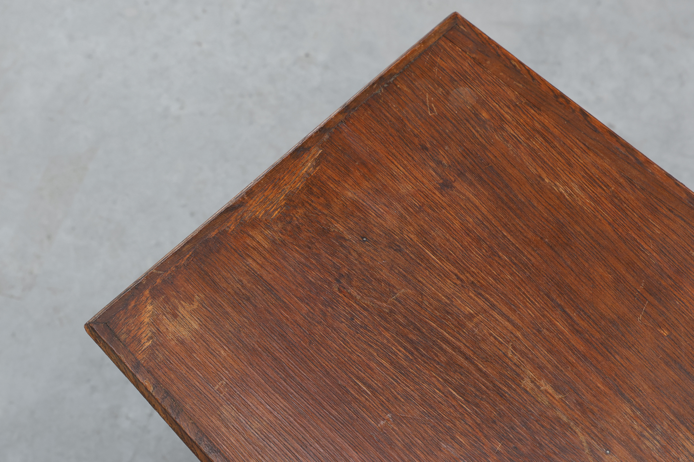 French Art Deco Solid Oak Pedestal or Plant Stand, Display Column, ca 1925thumbnail